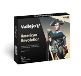 Vallejo 770259 - Farb-Set Amerikanische Revolution (16 x 18 ml)